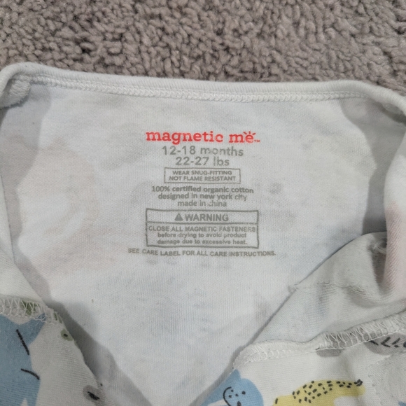 Magnetic Me Multicolor Animal Print Footie - Picture 2 of 4